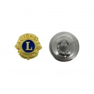 SPILLA LIONS INTERNATIONAL DORATA CON MAGNETE DIAM. 16 MM 