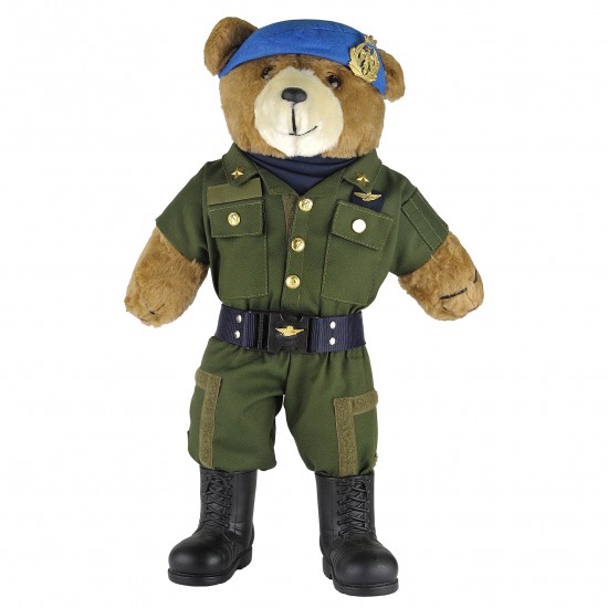 ORSO DI PELUCHE IN MIMETICA AERONAUTICA MILITARE