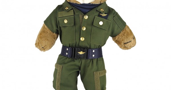 ORSO DI PELUCHE IN MIMETICA AERONAUTICA MILITARE