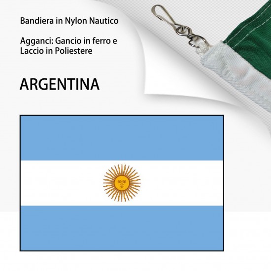 BANDIERA IN NYLON NAUTICO ARGENTINA