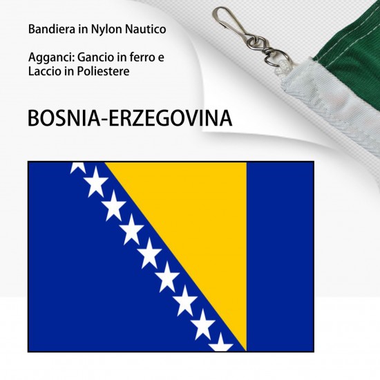 BANDIERA IN NYLON NAUTICO BOSNIA-ERZEGOVINA