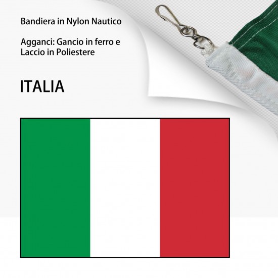 BANDIERA IN NYLON NAUTICO ITALIA 150x100cm