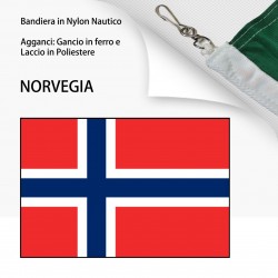 BANDIERA IN NYLON NAUTICO NORVEGIA