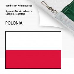 BANDIERA IN NYLON NAUTICO POLONIA