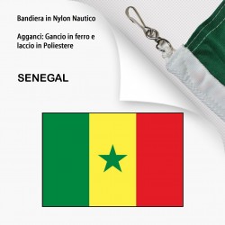 BANDIERA IN NYLON NAUTICO SENEGAL