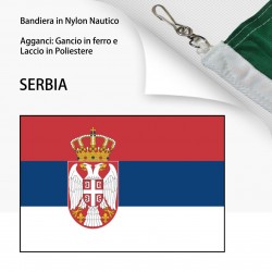 BANDIERA IN NYLON NAUTICO SERBIA