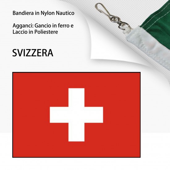 BANDIERA IN NYLON NAUTICO SVIZZERA