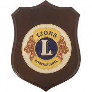 CREST COLORATO CON FONDO ORO LIONS CLUB INTERNATIONAL