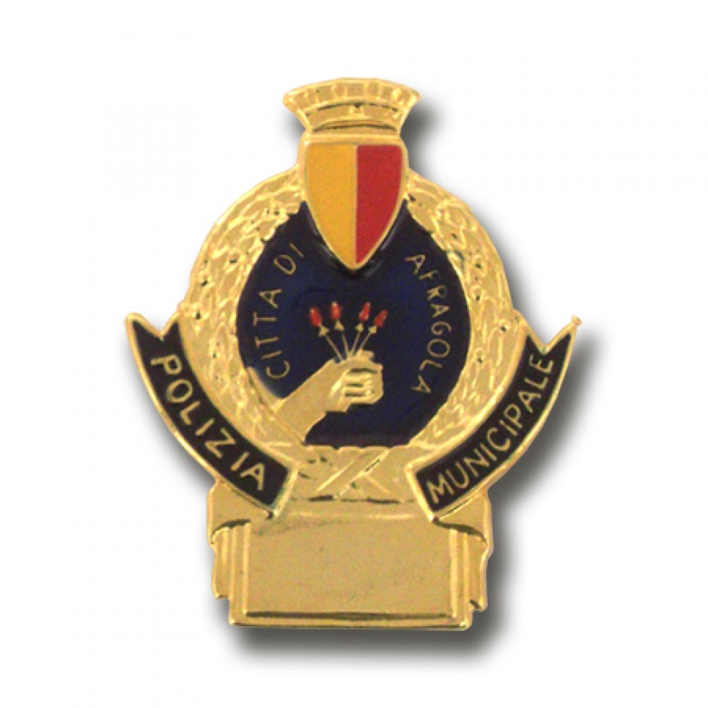 2 Distintivi Polizia USA Per Cosplay - Spilla Sceriffo In Metallo Smaltato, 6,3 Cm, Oro E Blu, Replica Per Costumi