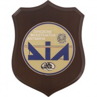 CREST D.I.A. - DIREZIONE INVESTIGATIVA ANTIMAFIA PIASTRA diam. 11.6cm