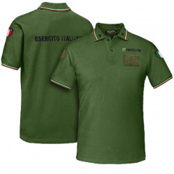 POLO ITALY MC VERDE 100% COTONE - ESERCITO ITALIANO