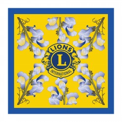 FOULARD CHIFFON CON FIORI LIONS INTERNATIONAL