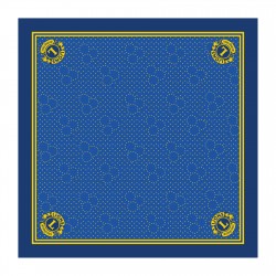 FOULARD CHIFFON POIS GIALLI LIONS INTERNATIONAL