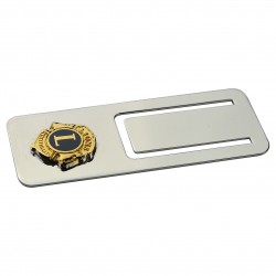 FERMABIGLIETTI RETTANGOLO ARGENTO 925 LIONS CLUB INTERNATIONAL