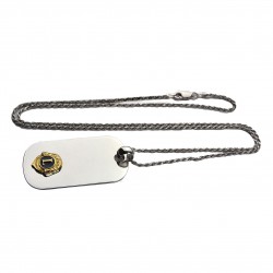 COLLANA CON PLACCA ARGENTO 925 LIONS CLUB INTERNATIONAL