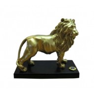 STATUA LEONE ORO SU BASE  LIONS CLUB INTERNATIONAL 