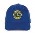 CAPPELLINO BLU ROYAL CON VISIERA E LOGO STAMPATO LIONS INTERNATIONAL