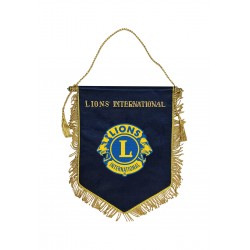 GAGLIARDETTO PICCOLO BLU E ORO LIONS CLUB INTERNATIONAL