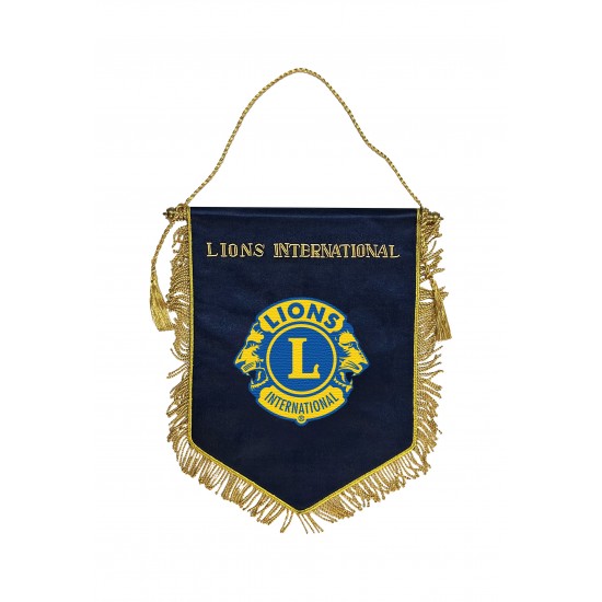 GAGLIARDETTO PICCOLO BLU E ORO LIONS CLUB INTERNATIONAL