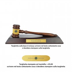 BASE CON MARTELLO LIONS INTERNATIONAL