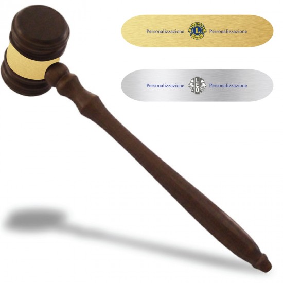 MARTELLO IN LEGNO CON TARGHETTA PERSONALIZZABILE