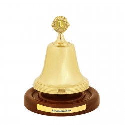 CAMPANA DA TAVOLO LIONS INTERNATIONAL CON TARGHETTA STAMPATA PERSONALIZZABILE 