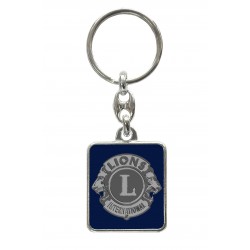 PORTACHIAVI ARGENTO E BLU LIONS INTERNATIONAL