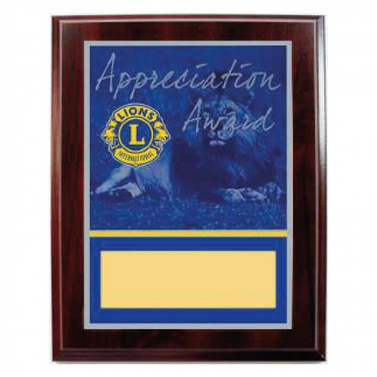 BASE IN LEGNO CON TARGA ALLUMINIO ARGENTATA APPRECIATION AWARD LIONS INTERNATIONAL BASE IN LEGNO CON TARGA ALLUMINIO ARGENTATA APPRECIATION AWARD LIONS INTERNATIONAL