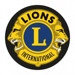 TOPPA RICAMATA A MANO LIONS INTERNATIONAL CLUB