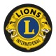 TOPPA RICAMATA A MANO LIONS INTERNATIONAL CLUB