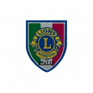 TOPPA RICAMATA SCUDETTO ITALIA LIONS CLUB INTERNATIONAL