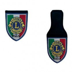 TOPPA RICAMATA SQUDETTO ITALIA CON MAGNETE LIONS INTERNATIONAL