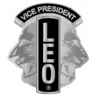 SPILLA LIONS CLUB LEO VICE PRESIDENT ARGENTO E NERO