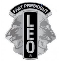 SPILLA LIONS CLUB LEO PAST PRESIDENT ARGENTO E NERO