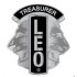 SPILLA LIONS CLUB LEO TREASURER ARGENTO E NERO