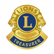 SPILLA "TREASURER" LIONS INTERNATIONAL DORATA