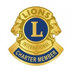 SPILLA "CHARTER MEMBER" LIONS INTERNATIONAL DORATA