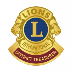 SPILLA “DISTRICT TREASURER" LIONS INTERNATIONAL DORATA