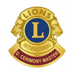 SPILLA “D. CERIMONY MASTER" LIONS INTERNATIONAL DORATA