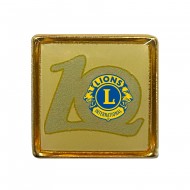 SPILLA QUADRATA LIONS CLUB 10° ANNIVERSARIO RESINA