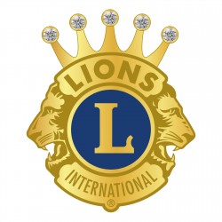 SPILLA LIONS CLUB CORONA CON STRASS