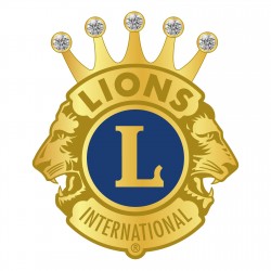 SPILLA LIONS INTERNATIONAL CORONA CON STRASS