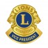 SPILLA "VICE PRESIDENT" LIONS INTERNATIONAL DORATA