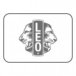 TAPPETINO PER MOUSE LOGO LEO CLUB  LIONS CLUB INTERNATIONAL