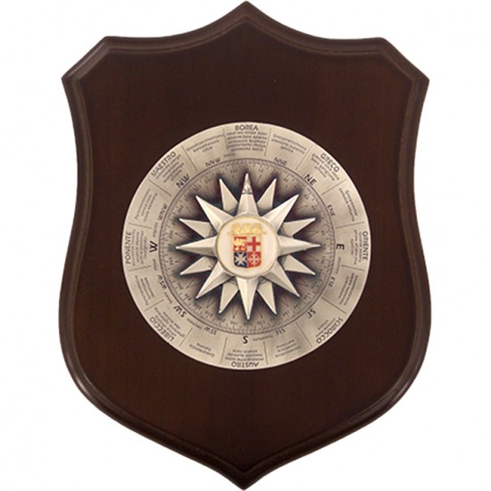 CREST MARINA MILITARE - ROSA DEI VENTI 11cm