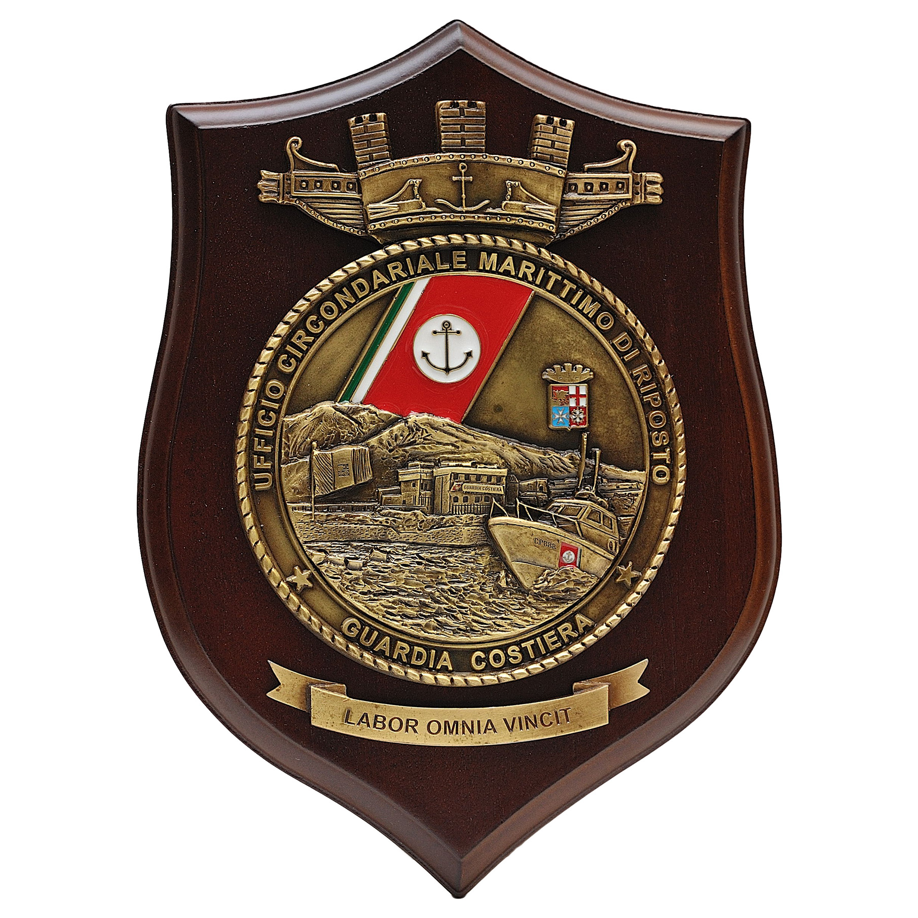 GUARDIA COSTIERA" Rarità Crest "UFFICIO CIRCONDARIALE MARITTIMO DI POZZUOLI 