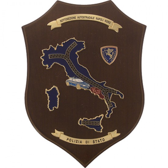Crest Polizia Di Stato Sottosezione Autostradale Napoli Nord 
