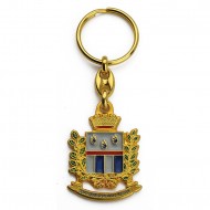 PORTACHIAVI STEMMA ARALDICO ORO POLIZIA PENITENZIARIA