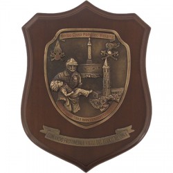 CREST COMANDO PROVINCIALE VIGILI DEL FUOCO - CORPO CIVICI POMPIERI (BRONZO)