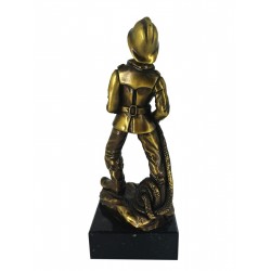STATUINA VIGILE DEL FUOCO OTTONATA 